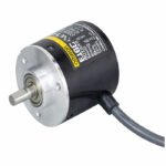 Rotary Encoder, Incremental, External Diameter: 40 Dia., NPN Open-Collector Output, 1024 P/R, 5 to 24 VDC, Phases A/B/Z, Pre-Wired Model, 0.5 m