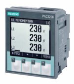 Siemens SENTRON PAC3200 Power Monitoring Device (Panel-Mount, LCD 96×96 mm, Screw Terminals)