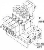 SMC SS5Y3-20 Valve Manifold - Image 3