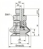 Schmalz SPB1 80 Vacuum Suction Cup - Image 2