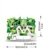 WAGO 2002-1207 Ground Terminal Block - Image 2