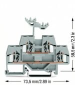 WAGO 281-619 Double Deck Terminal Block - Image 2